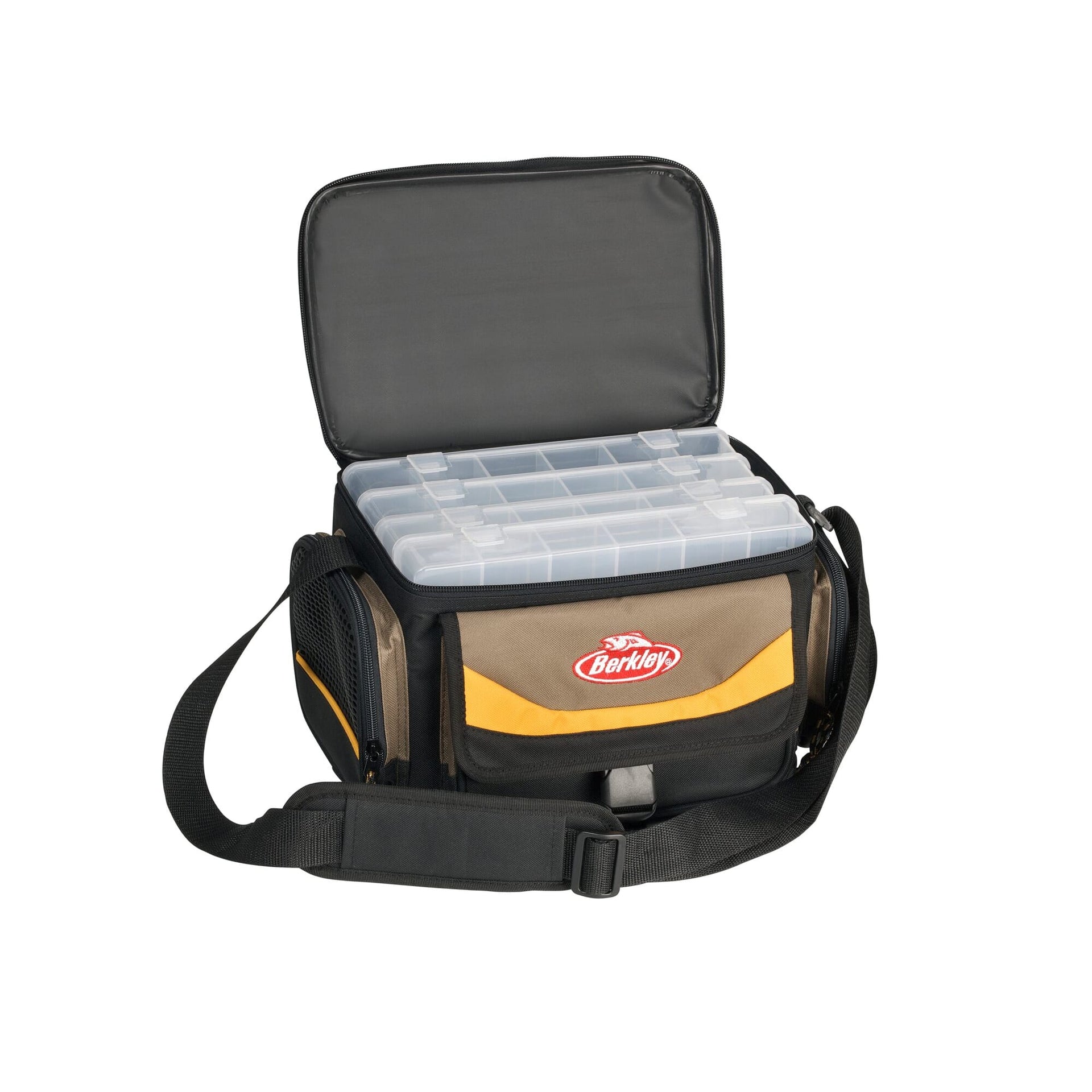 berkley soft sided tackle box Bait Binder 1170, 7 Heavy Duty Sleeves Hold up to 21 Standard Bait Binder Bags, Organize and Store All Your Soft Baits for Quick and Easy Access loop strap provides fast access when you need your go Berkley PowerBait Tackle Box -
