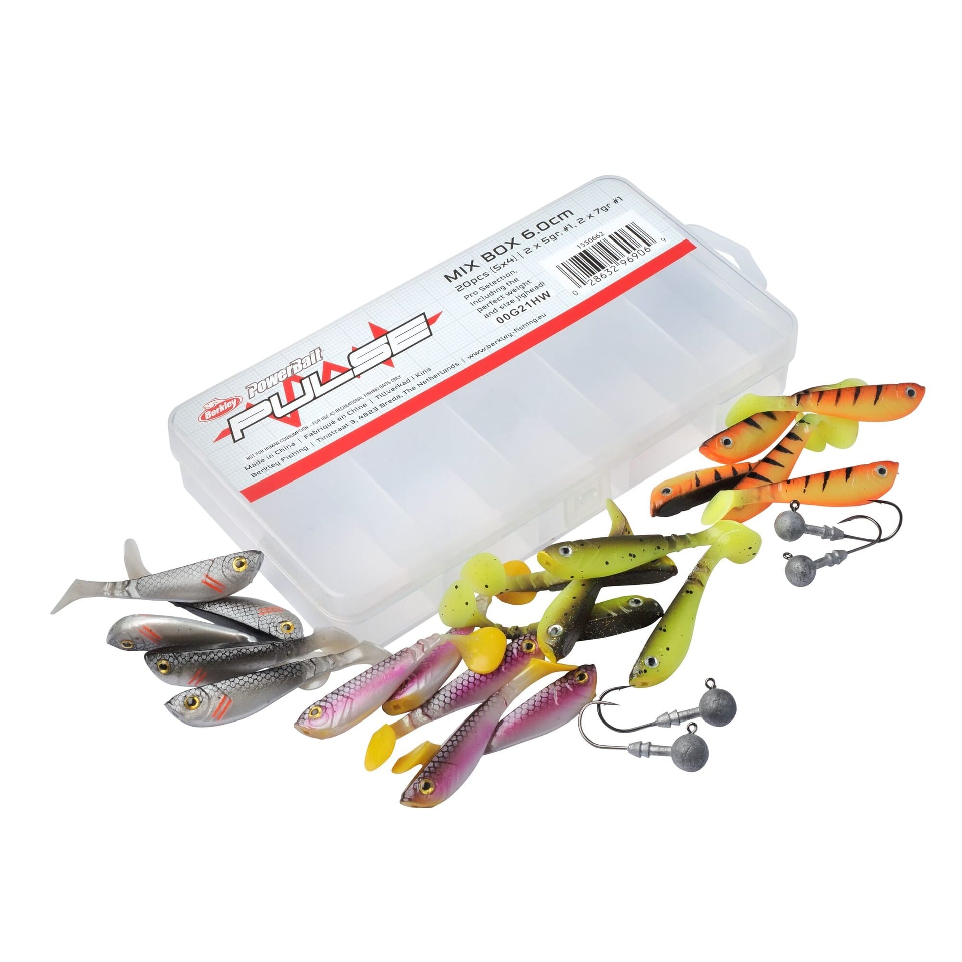 Berkley Pulse Shad MixBox with Jigheads
