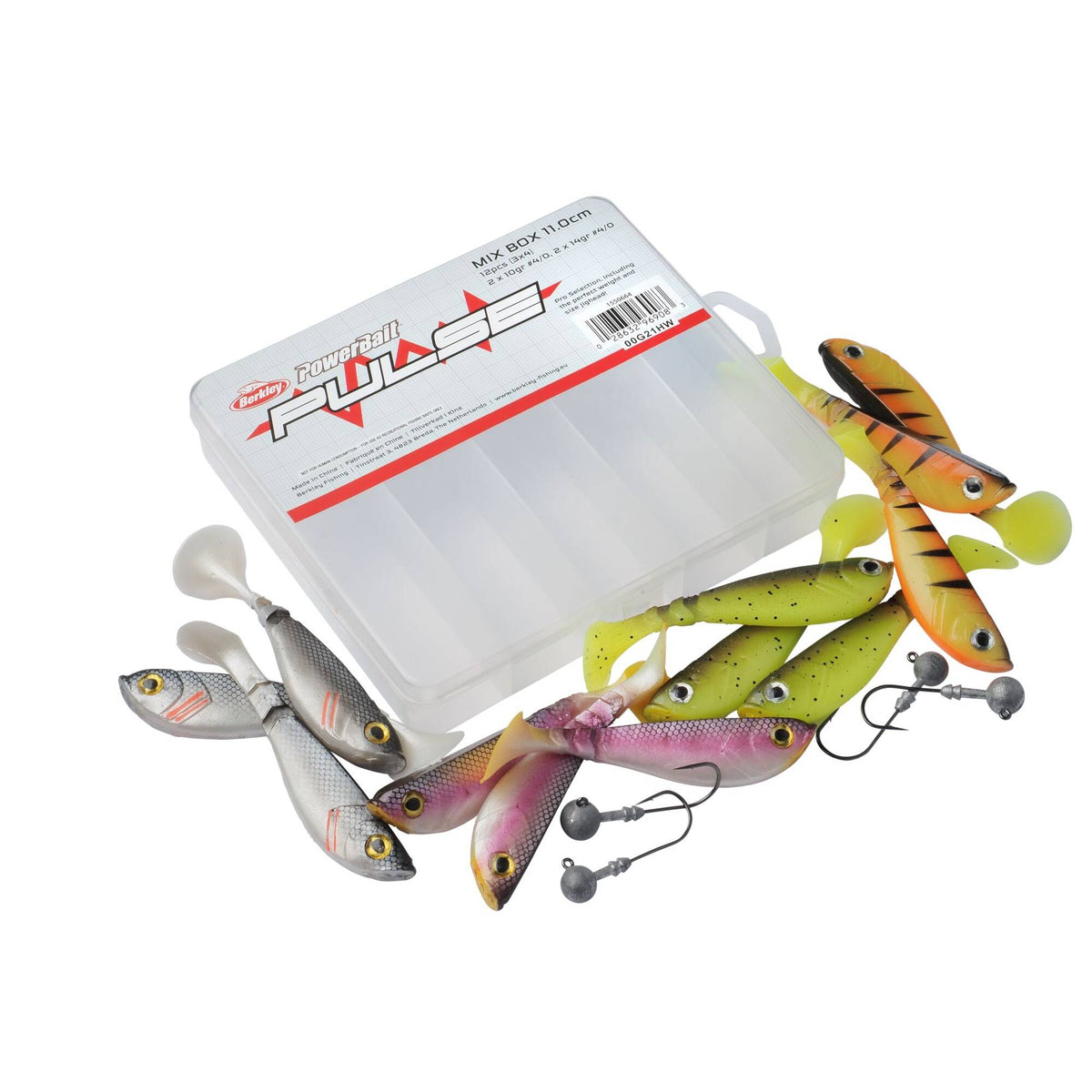 Berkley Pulse Shad MixBox with Jigheads