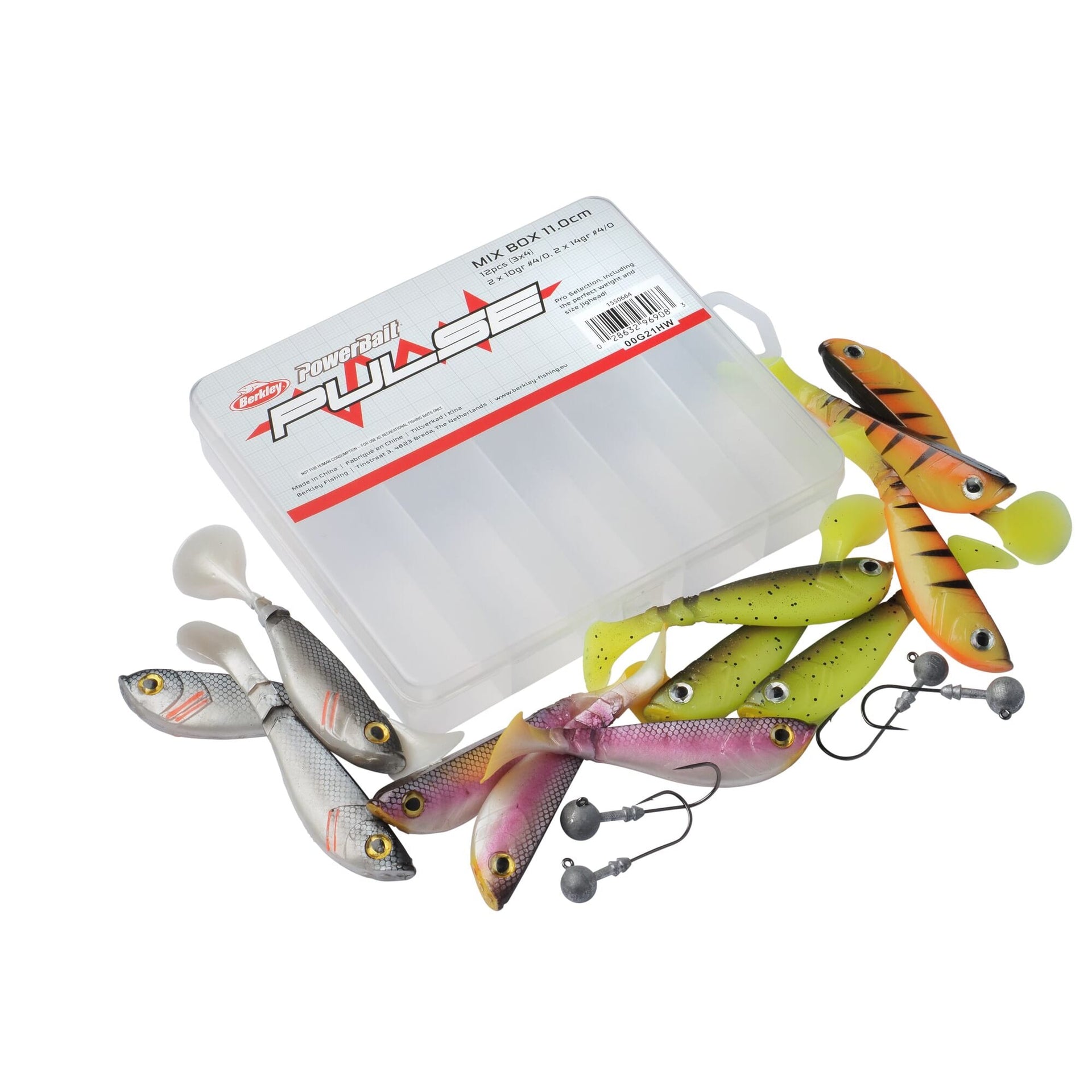 Berkley Pulse Shad MixBox with Jigheads